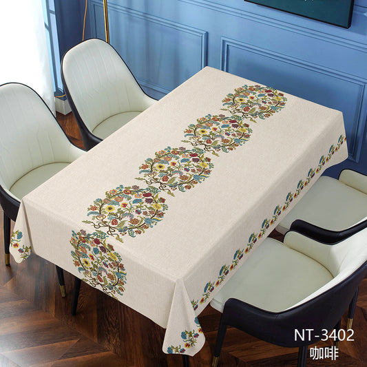 No-wash waterproof and oil-proof tablecloth