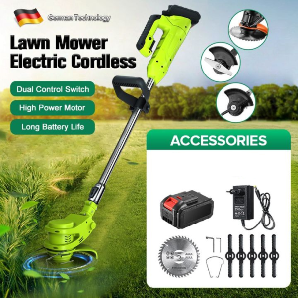 Multifunctional lithium battery lawn mower